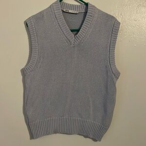 Zara knit blue sweater vest size Medium